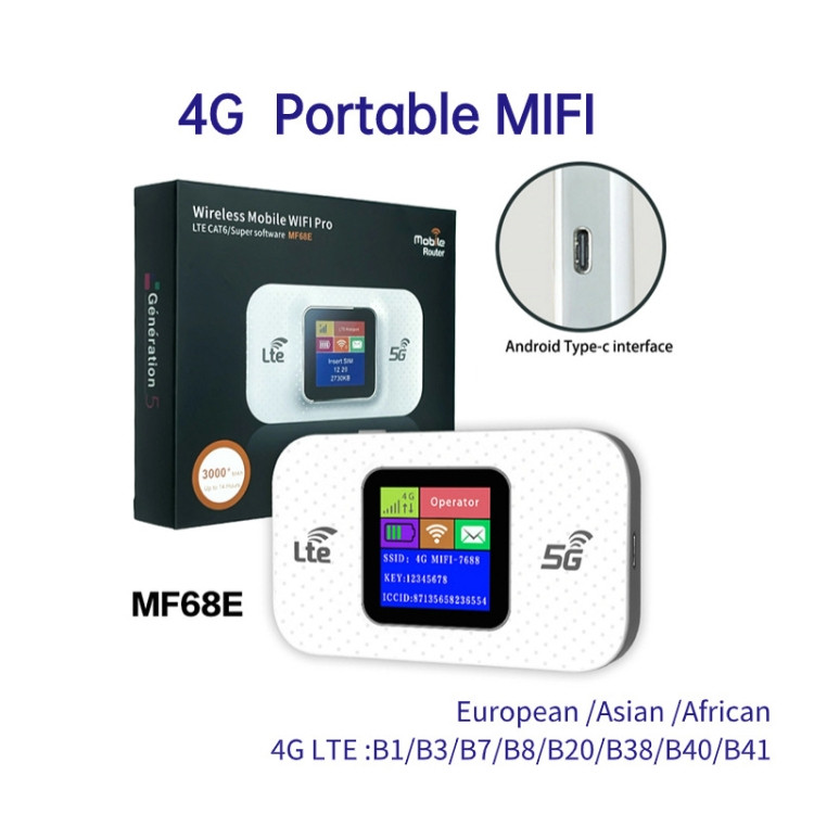 MF68E Eurasian Version 4G Mobile WiFi Plug-in Wireless Router Car Portable WiFi RTBD0605416001D