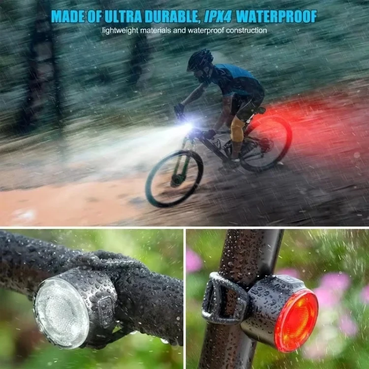 USB High Bright Bicycle Tail Light MTB Headlight Night Riding Safety Warning Light Cycling Equipment  RTBD0605397901AT
