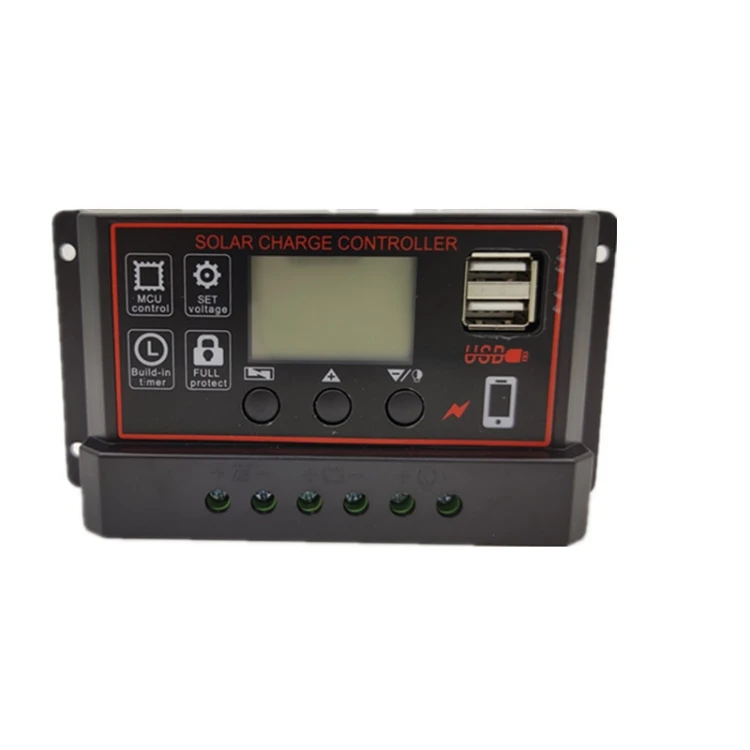 10A 12V24V Simple Solar Controller Light Time Control Solar Charge And Discharge Controller With USB DTBD0557782201G
