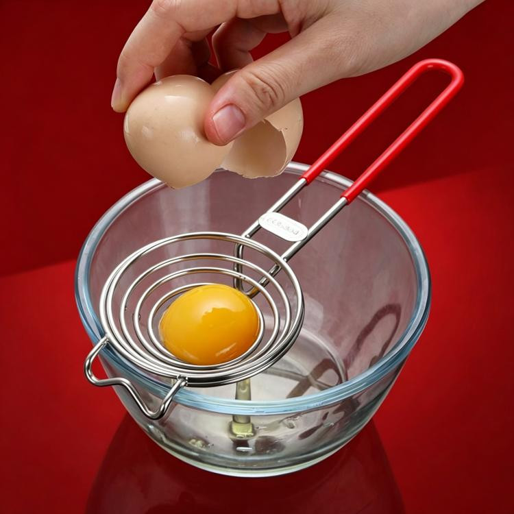 304 Stainless Steel Spiral Egg White Separator Yolk Extractor