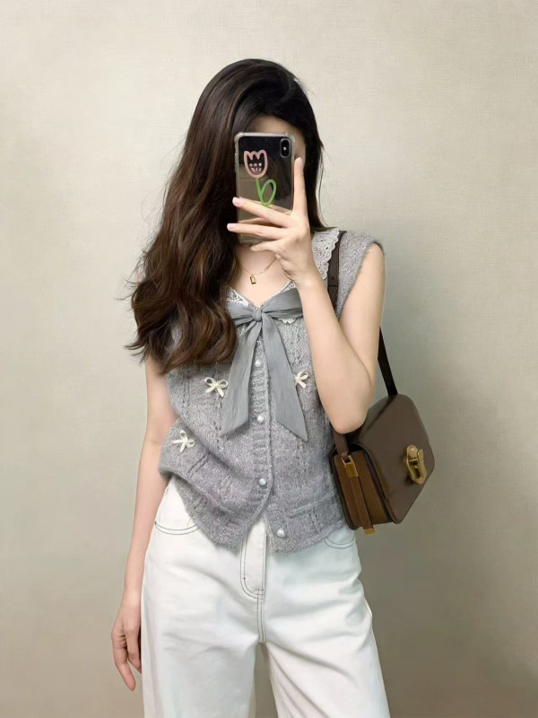 women's summer new thin knitted cardigan short top clothing