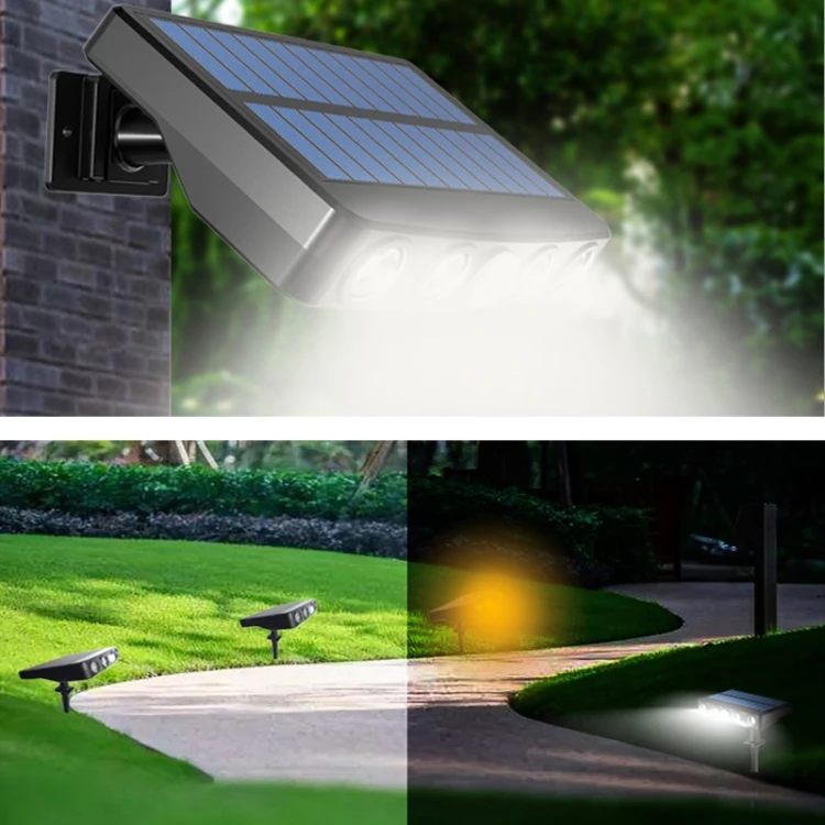 Without Ground Plug Wiring Free Infrared Sensor Waterproof Solar Lighting Wall Light, Color Temperature:White Light KTBD053781401L