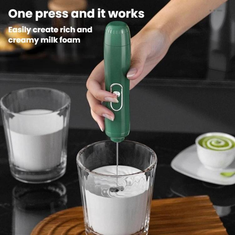 Handheld Electric Milk Frother Wireless Battery-Powered Egg Whisk For Home