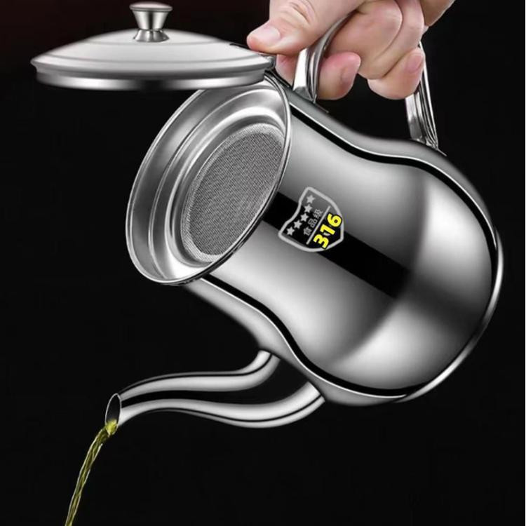 300ml, Oil/Sauce Dispenser Leakproof Design, Detachable Filter, Easy-Pour Kitchen Bottle for Cooking Oil, Vinegar & Condiments  BTBD0606226901H