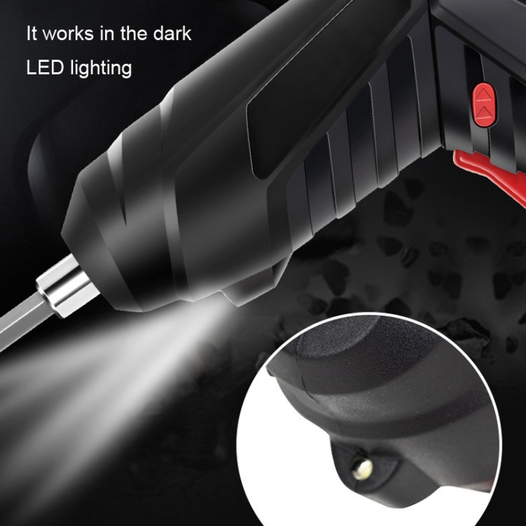 15pcs/set Home Use Mini Rechargeable Multifunction Electric Screwdriver Electric Drill Tool Set RTBD0603995201S