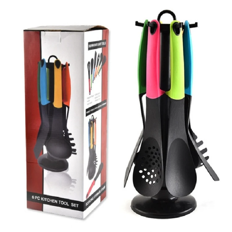 6 in 1 Kitchen Nylon Kitchenware Non-Stick Cooking Shovel Spoon Set VTBD05719432G