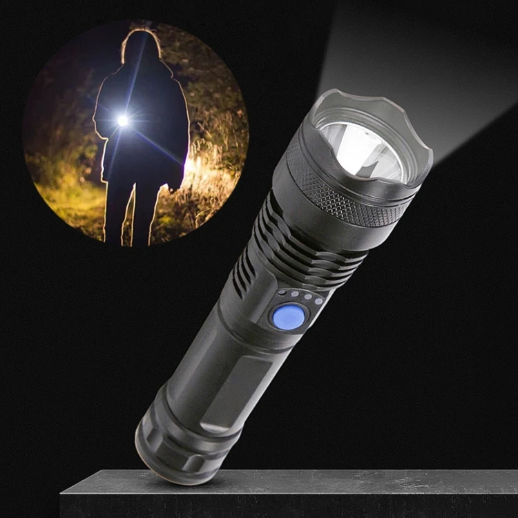 L-839 USB Rechargeable Spotlight Mini Portable XPE Glare LED Flashlight FLED1481B