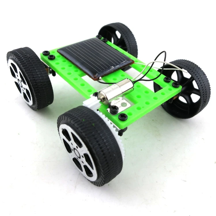 Creative Kids Early Education DIY Solar Energy Car Science Experiment Assembled Toy, Size:3.2x7.5x8cm UTBD0552006P