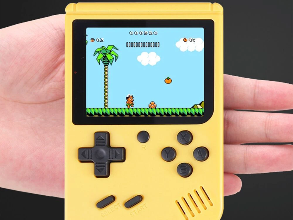 MK500 Macaron Mini Retro Classic Handheld Game Console for Kids Built-in 500 Games, Support AV Output ECHT1550LR