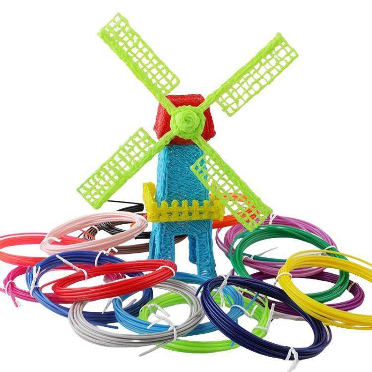 36m 12 Colors x 3m PLA 3D Printer Filament 1.75mm Multicolor Filament Bundle for 3D Pen & Crafting QTBD0606137801F