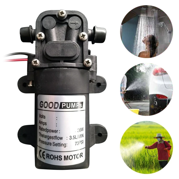 Electric Sprayer Pump Miniature High Voltage DC Diaphragm Pump Single Thread, Voltage:12V WEDA00505601R