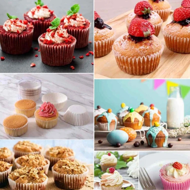 100pcs /Box Baking Utensils Cake Paper Cups Muffins Paper Cupcake Wrappers Oil-proof Chocolate Cake Tray​ RTBD0605317501AG