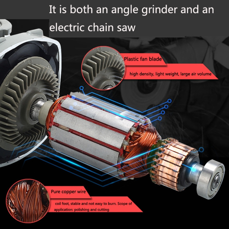 700 Angle Grinder Electric Chain Saw Polishing Machine Changed Electric Saw Small Household Cutting Machine, BTBD0595729701AD