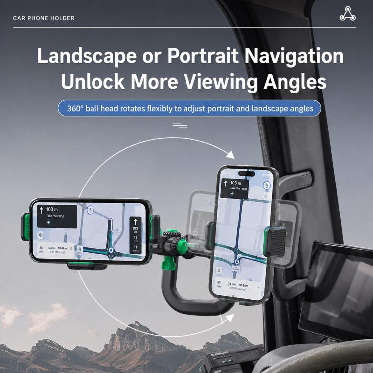 Trucks Anti-vibration Holder, Type:Phone Clip(Grey)