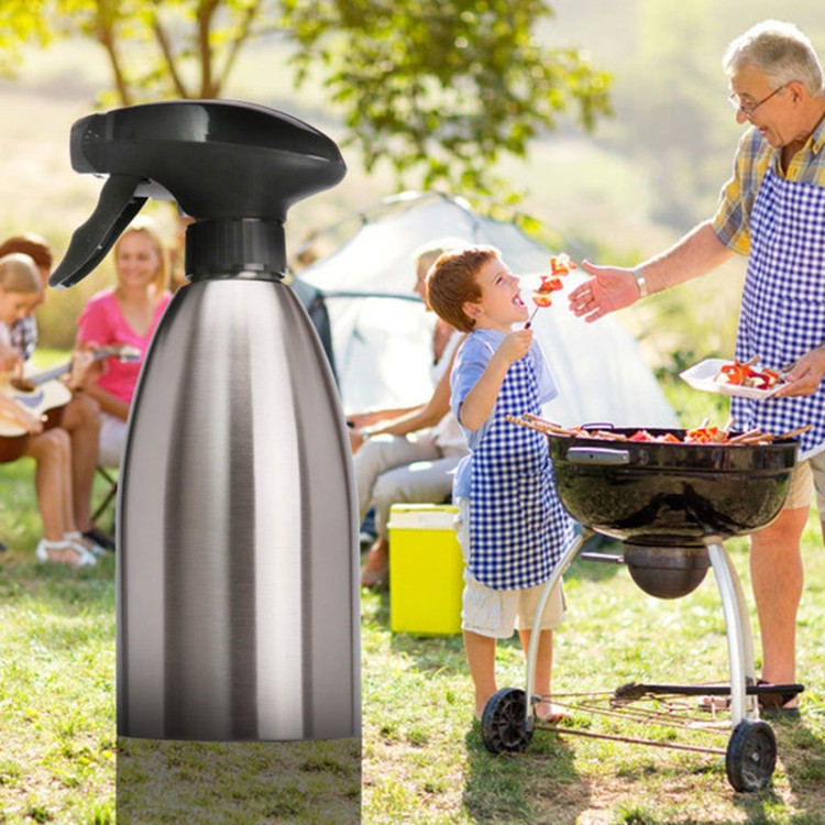 Steel Oil Pot Spray Oil Bottle Barbecue Stainless Steel NTBD03242445M