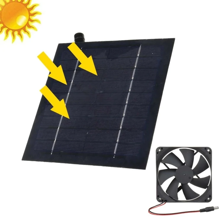 20W Solar Mini Fan Bathroom Kitchen Solar Exhaust Fan WTBD0603034901F