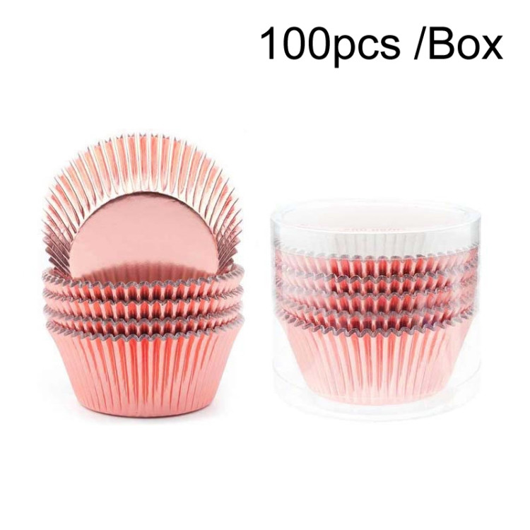 100pcs /Box Baking Utensils Cake Paper Cups Muffins Paper Cupcake Wrappers Oil-proof Chocolate Cake Tray​ RTBD0605317501AG