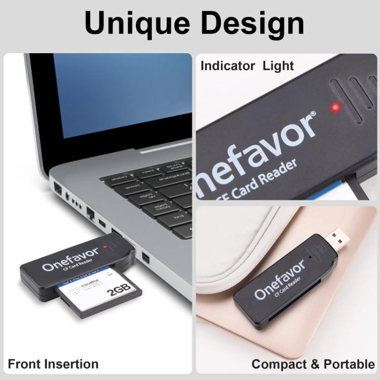 Onefavor USB2.0 High Speed Read And Write CF Card Reader, Model: USB Interface ATBD0604826901D