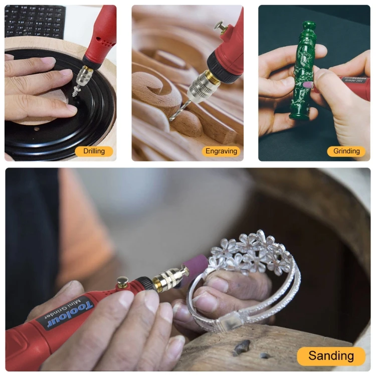 Mini Electric Grinder Micro Grinding Pen DIY Small Carving Tools(EU Plug STBD0605324801AD