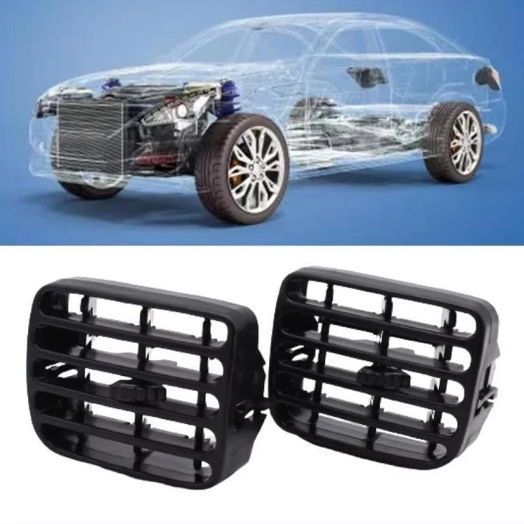 2 PCS/Pack Car AC Air Outlet Vent for Renault Clio II 1998-2001 7702258375, 7702258279(Black)