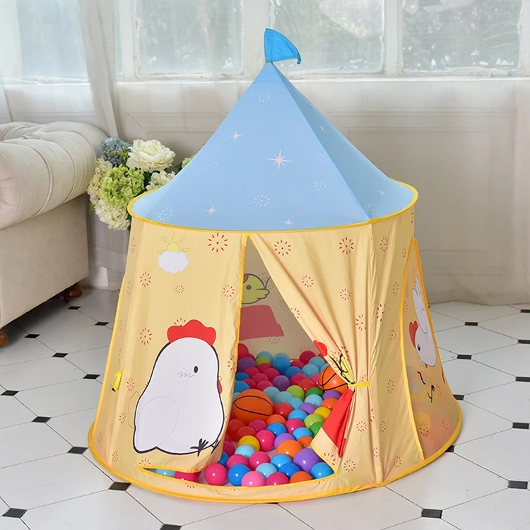Chick Pattern Children Indoor Outdoor Tent Play House Ocean Balls Game  DOG2471R