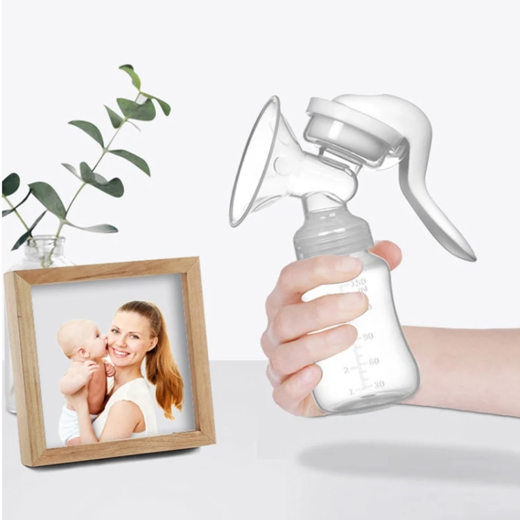 Adjustable Force Breast Pump 2 in 1 Manual Breast Pump Maternity Products(White) DTBD0603715401AV