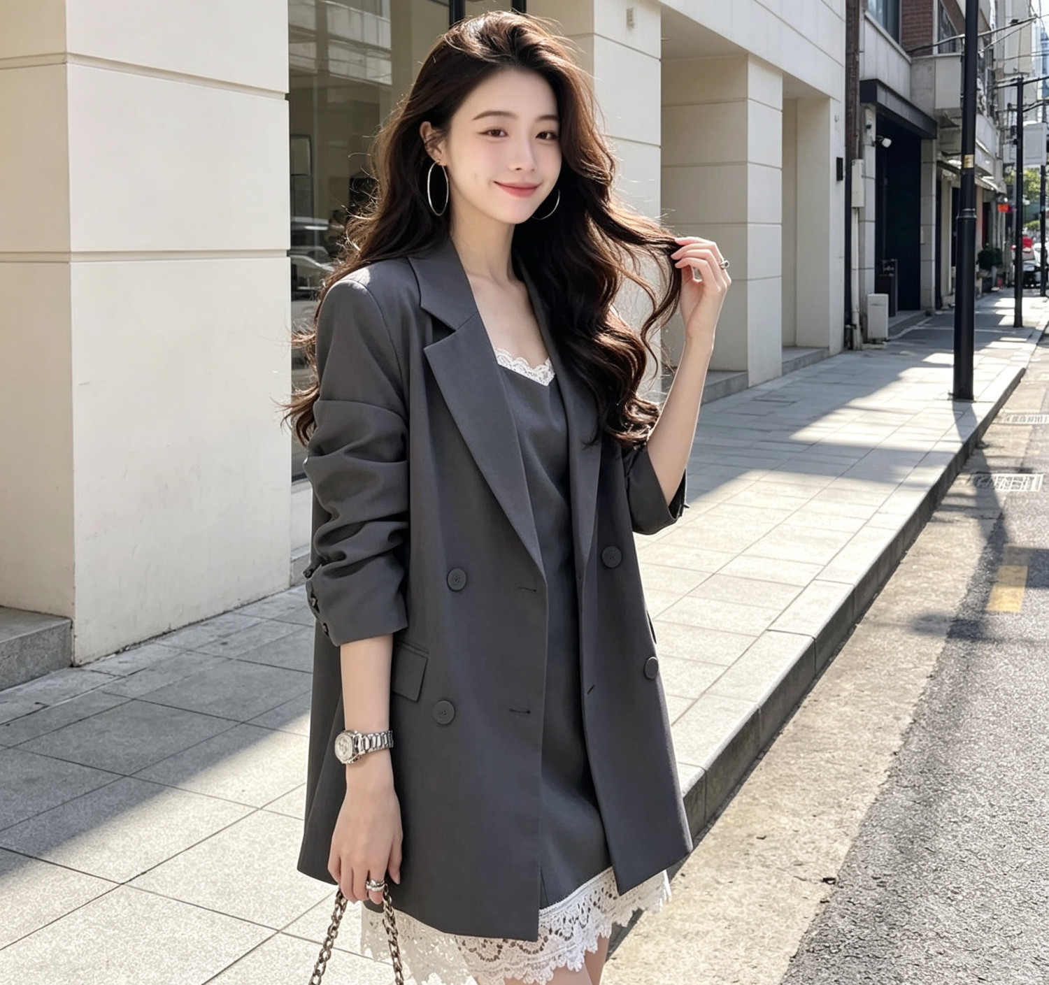 spring suit fashion jacket dress set