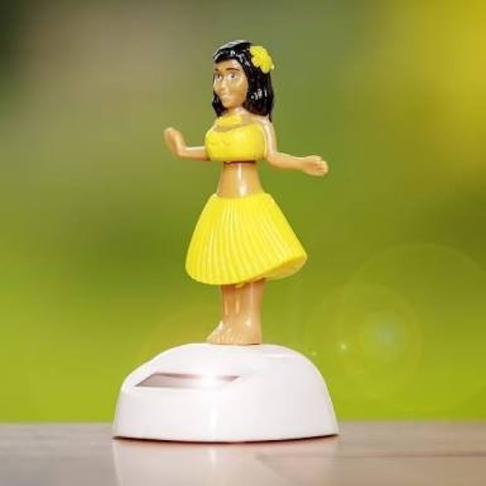 Solar Powered Bobble Head Dancing Toy Car Decoration Ornament Cute Hula Princess WS-CMS-3306YT