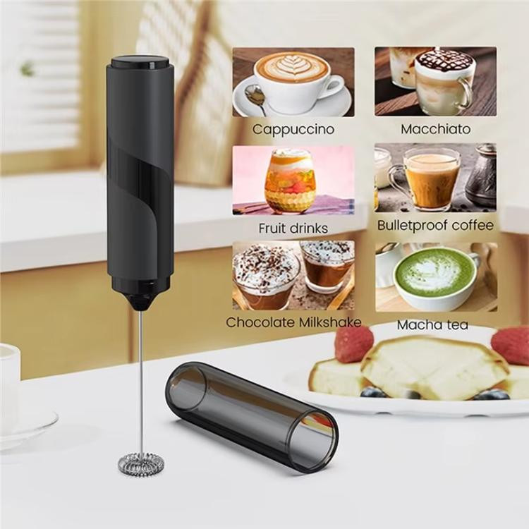 Coffee Milk Frother Compact Home Baking Tool Handheld Electric Milk Whisk(With Tube)