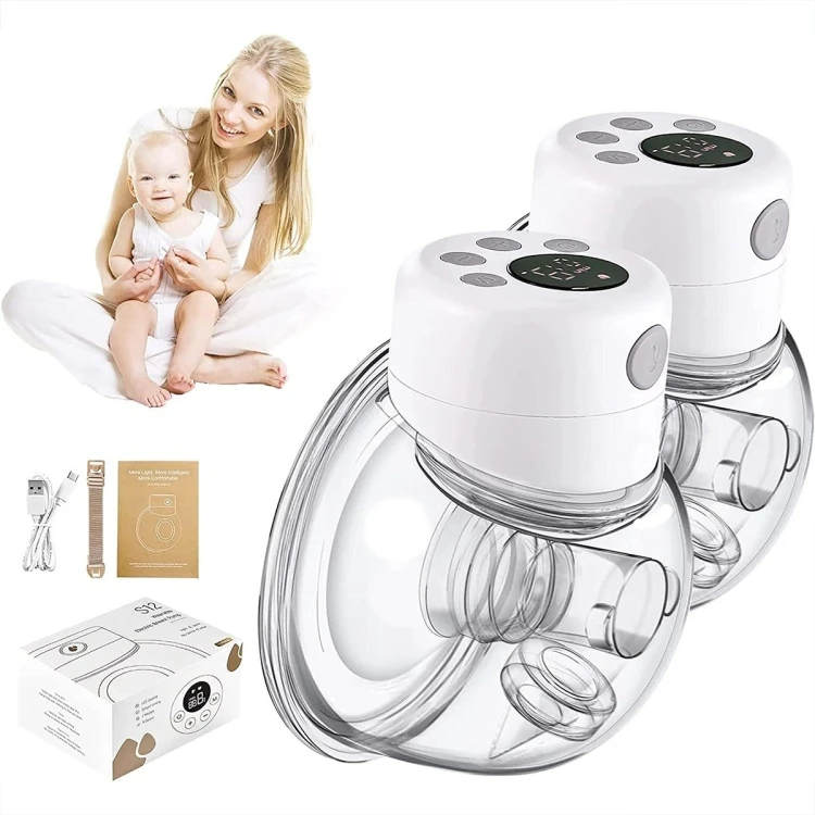 S12 Double Electric Wearable Breast Pump With 2 Modes & 9 Levels Suction Adjustable ETBD06040714B