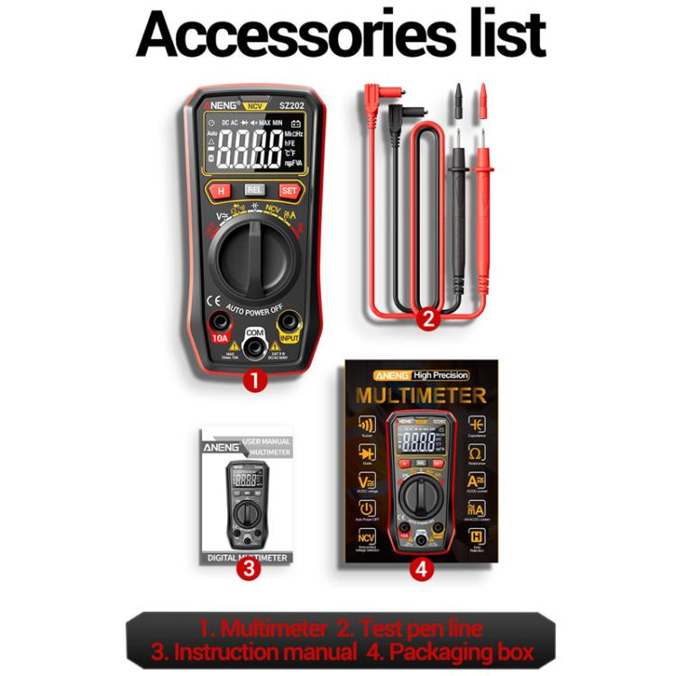 ANENG High-precision Maintenance Multi-function Digital Display Multimeter ETBD0606130801AR