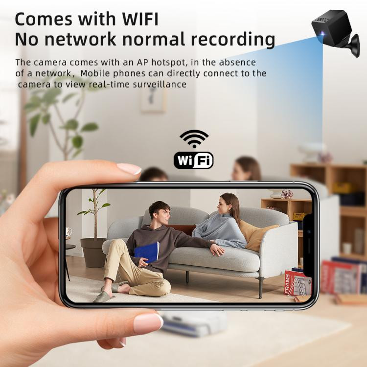 F1 1080P WiFi Mini Camera Supports Infrared Night(Black) REDA007912901AS