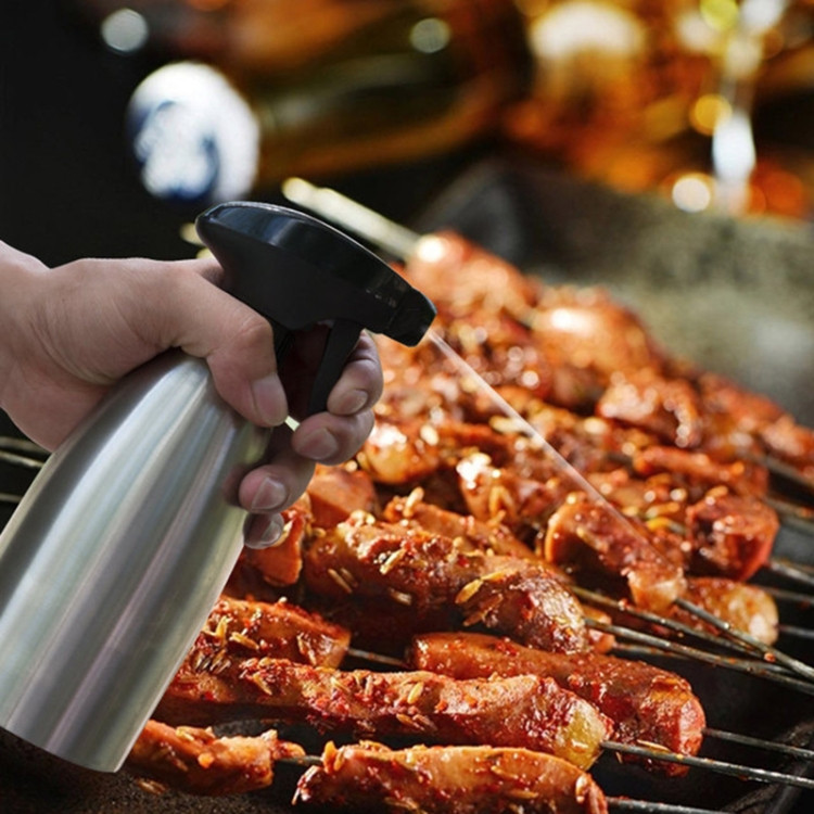 Steel Oil Pot Spray Oil Bottle Barbecue Stainless Steel NTBD03242445M
