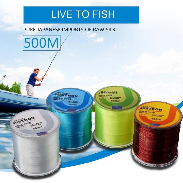Imported Raw Silk Nylon Fishing Line 0.12mm 1.31kg Tension 500m Extra Strong GEDA007910901AB