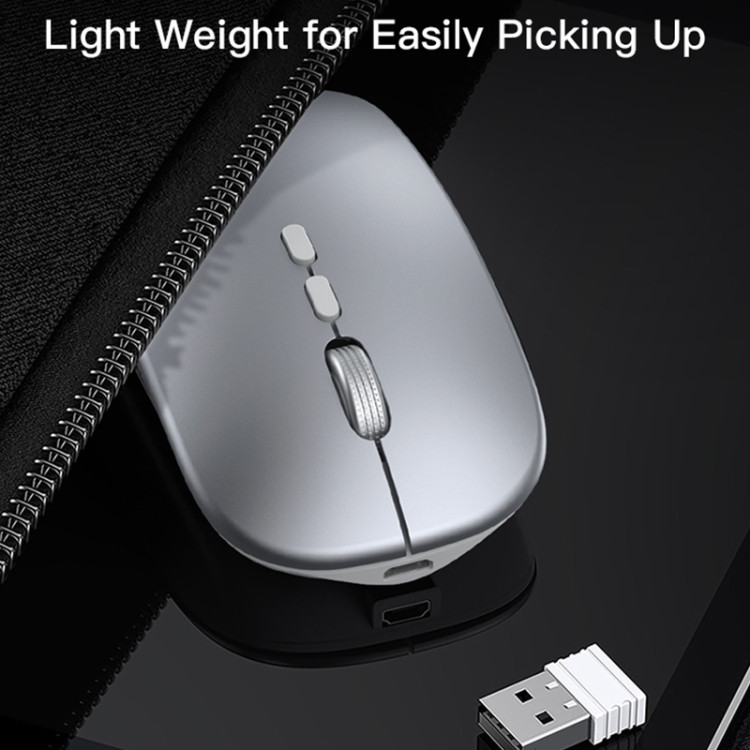 Yesido KB15 Slim 2.4G Rechargeable Wireless Optical Mouse(White) EEDA007136001AR