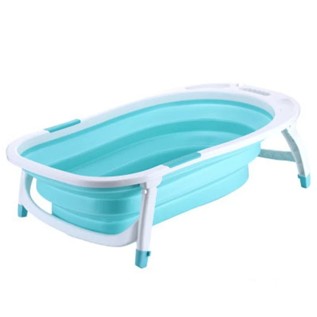 Baby Folding Bathtub Portable Plastic Baby Bath Shower Kids Bathtub ETBD0417214001BG