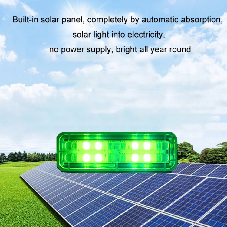 Solar Car Warning Double-Row Flashing Lights (Red+Blue) ETBD0605559603F