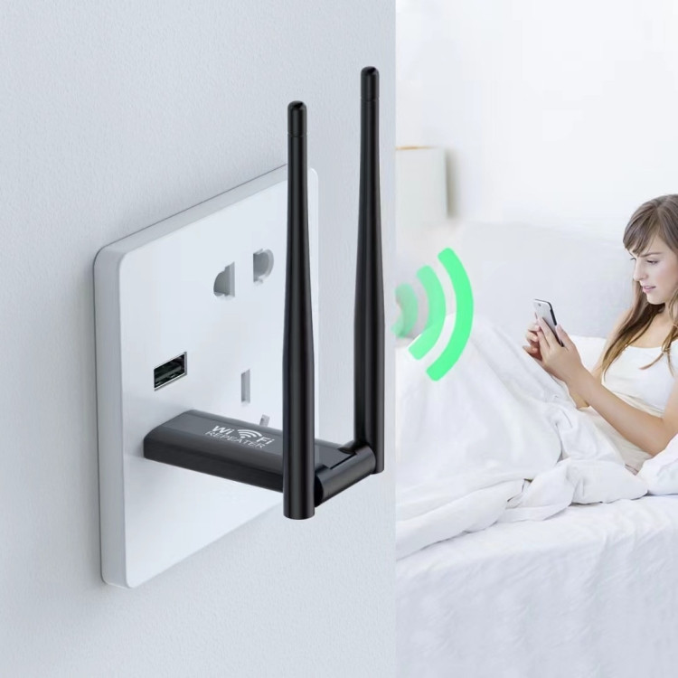 USB Powered WiFi Signal Amplifier Through Wall Wireless Router Extension STBD0605373601AJ