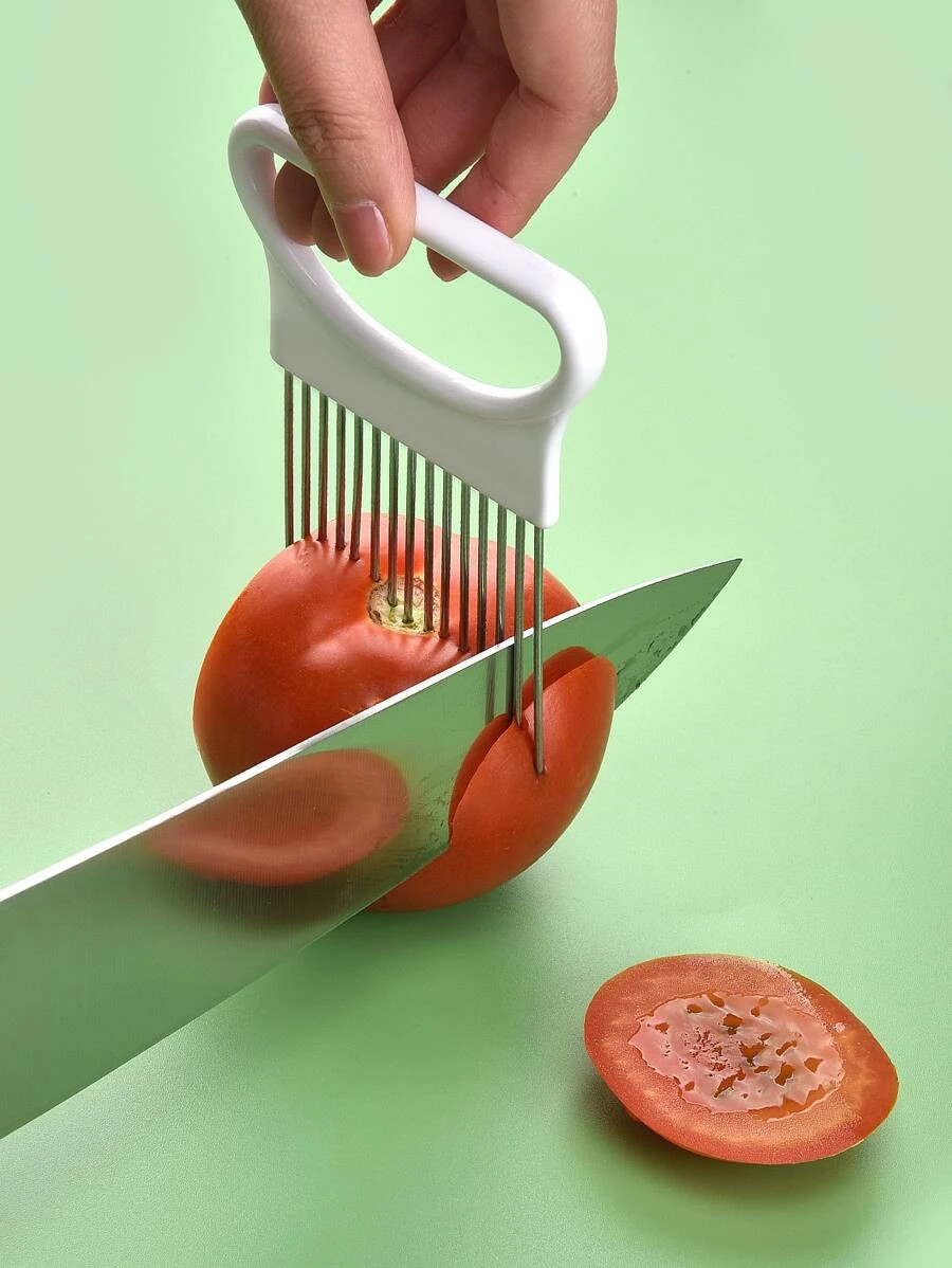 Onion, Potato Cutter Holder Meat Needle Kitchen Tools NHC5457WH
