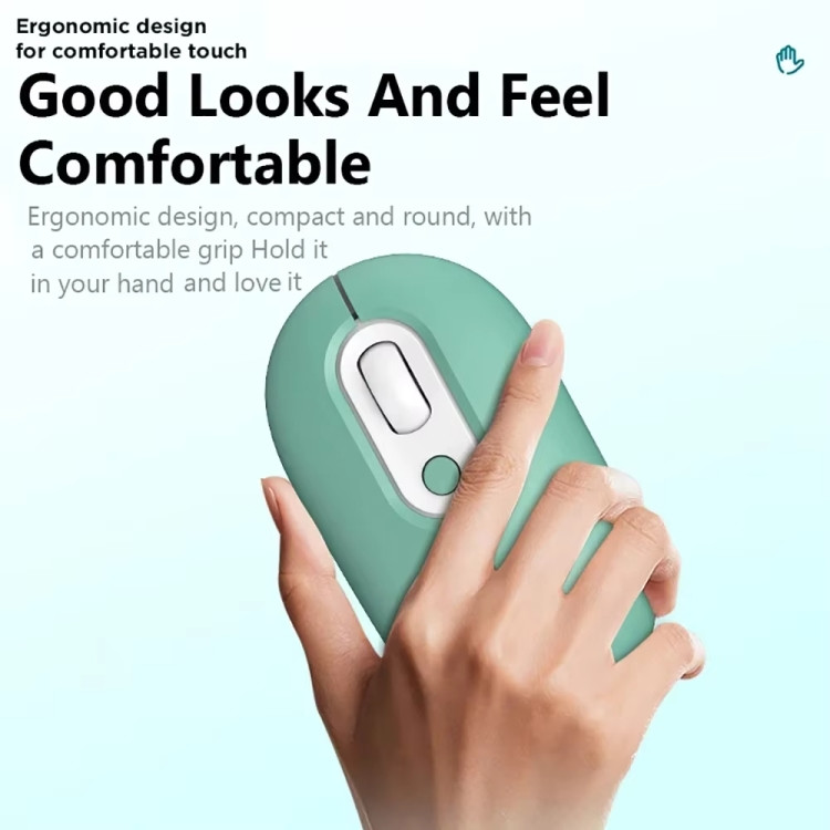 Wireless Mouse, Style: 2.4G+Bluetooth Rechargeable Illuminated Silent PTBD0605246604L