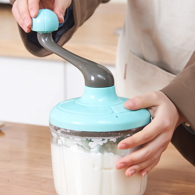 Home Baking Cream Whipper Kitchen Semi-Automatic Hand Egg Whisk Mixing Stick KTBD0605260101AJ